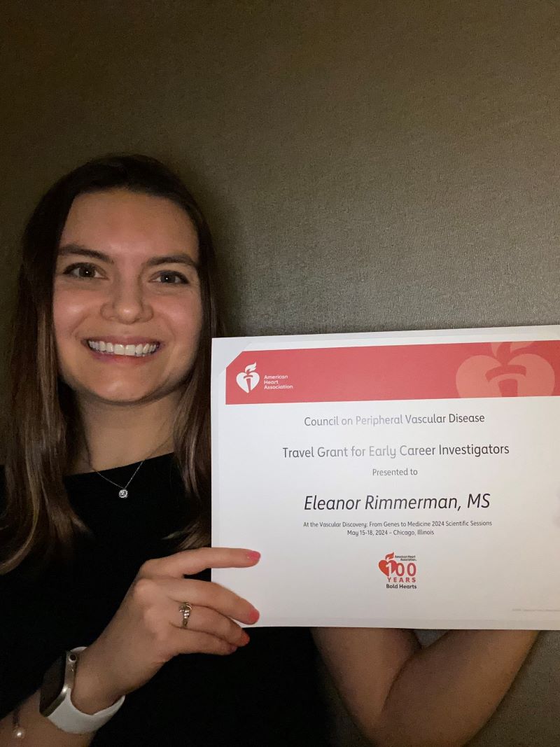 Eleanor Rimmerman - Travel Grant for Early Career Investigator American Heart Association